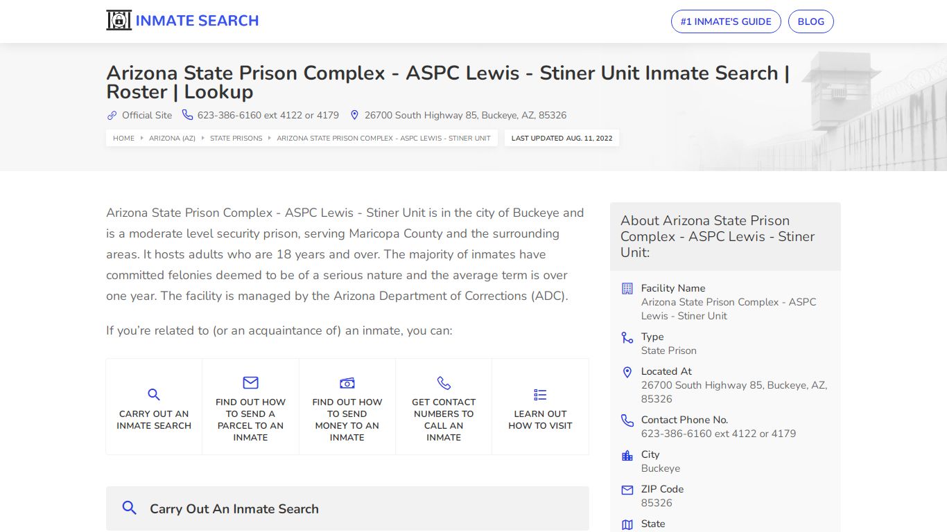 ASPC Lewis - Nationwide Inmate Search | Inmate Lookup